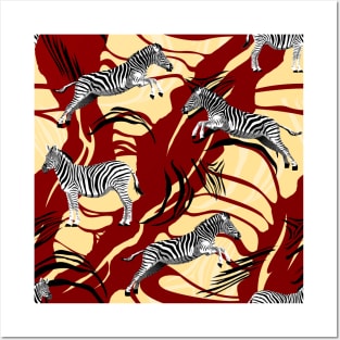 Zebra pattern Posters and Art